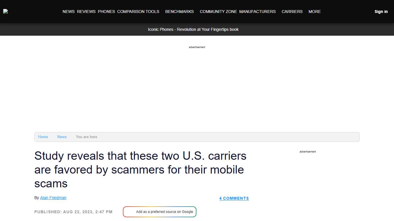 Study reveals that these two U.S. carriers are favored by scammers for their mobile scams - PhoneArena